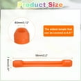 thumbnail image 2 of Uxcell 24pair Silicone Eyeglass Temple Tips Sleeve Retainer Anti-Slip Eyewear Retainers Elastic Comfort, Orange, 2 of 6