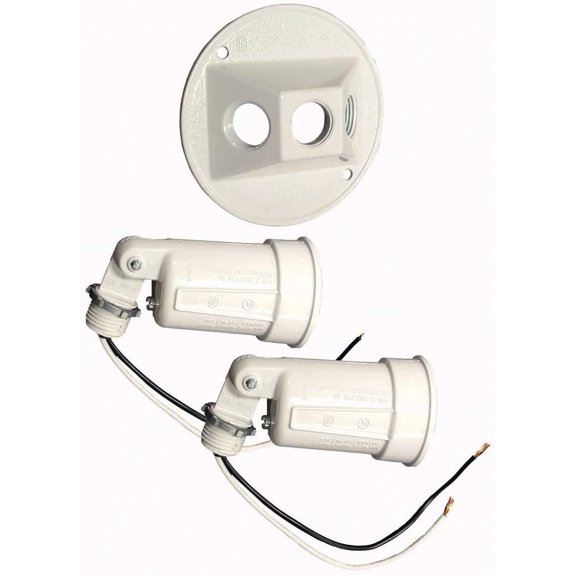Bell Outdoor 5625-6 Wht 4" Rndcvr/Lmphld