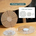 thumbnail image 4 of 2Pcs Ceramic Pottery Trimming Spinner Tools Rotary Disc Wheel Trimmer Tool Clay for Potters, 4 of 7