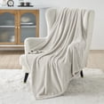 thumbnail image 1 of Manta polar para cama, talla XL, lino, 300 g/m², suave, 130 x 180 cm, 1 of 7