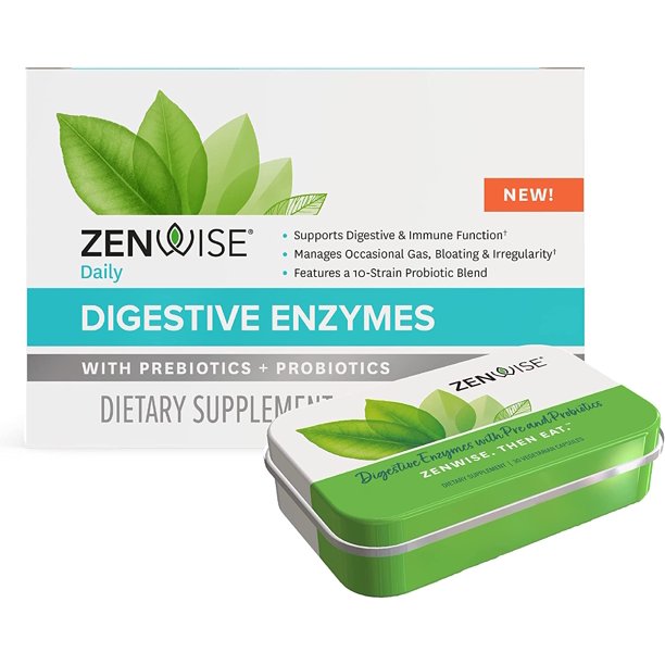 Zenwise Digestive Enzymes, Probiotics, and Prebiotics Supplement