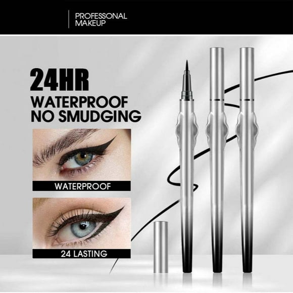 best beauty deals!Eye Eyeliner Liquid Pen Natural Non-halos Dyeing-dry Waterproof And Sweat-proof Makeup 2ml on Clearance