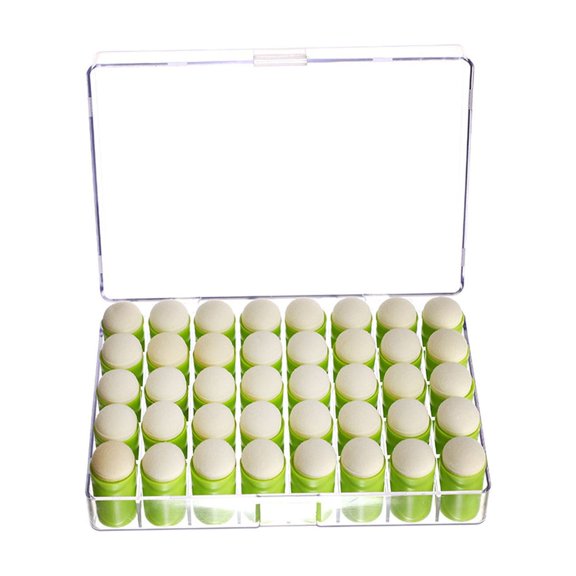 EGYMEN 40PCS DIY Sponge Finger Paints, Finger Painting Applicators, Finger Covers for Kids, Finger Daubers for Art and Craft