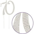 thumbnail image 3 of 70 Cake Topper for 70th Birthday or Anniversary Rhinestone Number Party Supplies Decoration (Silver), 3 of 5