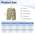 thumbnail image 4 of Cauagu Multicolored Tropical Print Swim Trunks for Men,Youth Boys Swim Shorts Compression Liner Beach Shorts Boys' Swimming Shorts 7-20 Years Bathing Suit-Large, 4 of 7
