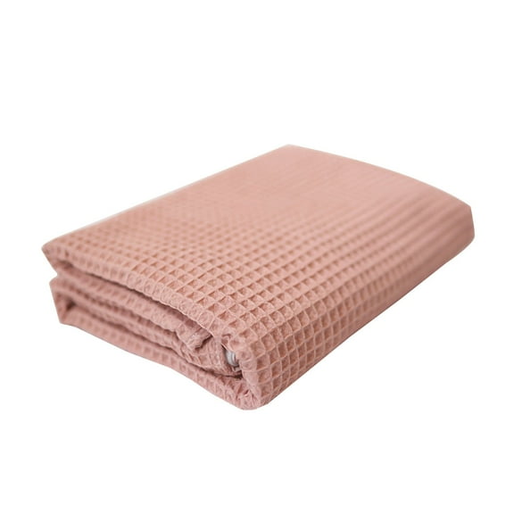 100% Cotton Blanket for Bed-Breathable and Soft,Waffle Weave Blanket for Summer Spring(Khaki,39.4*43.3Inch)