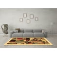 thumbnail image 3 of Ahgly Company Indoor Square Abstract Brown Contemporary Area Rugs, 3' Square, 3 of 4