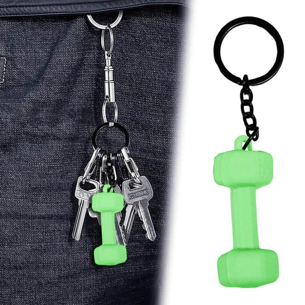 Mini Llavero con Mancuernas, Llavero de Fitness, Llavero para Entusiastas Del Gimnasio, Llavero de Levantamiento de Pesas, Bolsa de Regalo de Fitness, Mochila