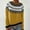 001 Yellow, variant on Women's Colorful Vintage Knitted Sweaters Crewneck Stripes Long Sleeve Casual Boho Tops
