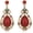 Red, variant on Handmade Turquoise Earrings for Women Unique Vintage Boho Ethnic Teardrop Gemstone Dangle Drop Statement Earrings Birthday/Party/Christmas Jewelry Gifts