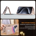 thumbnail image 7 of Allytechgroup Wallet Case for iPhone 16e with Credit Card Slot, Slim Fit PU Leather RFID Blocking Stand Phone Case Shockproof Protective Back Cover for iPhone 16e Women Men, Rosegold, 7 of 7