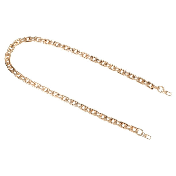 Correa de Cadena para Bolso Uxcell, Correas de Bolso de Acrílico de 47.2 Pulgadas, Extensor de Correa para Clutch con Hebillas de Metal para Decoración de Bolso Cruzado de Hombro, Oro Rosa