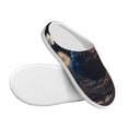 thumbnail image 3 of Lsque White Purple Flower Chicken Pattern Womens Comfort Cotton on Scuff With Memory Foam and Anti-skid Sole Slipper-40/41, 3 of 7