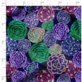 thumbnail image 2 of Soimoi Floral Print - Purple, Viscose Rayon Fabric Material - 42 Inch Wide, 1 Yard, Unstitched Material For Dresses, Blouses, Skirts, Sleepwear, Kids Clothing, 2 of 6