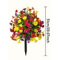 thumbnail image 3 of HWRETIE Morning Glory - Adorno floral para exteriores,diseño de trompeta artificial para jardín,ideal para decoración de patios o bodas al aire libre, 3 of 9