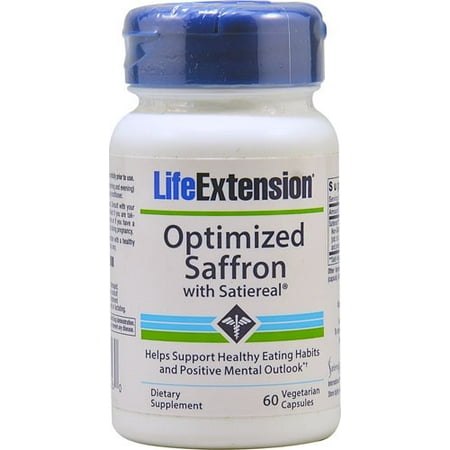 Life Extension Optimized Saffron with Satiereal, Veggie Caps, 60 ea