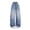 Light Blue, variant on YUANxueke Girls High Waist Jeans Fashion Straight Wide Leg Denim Pants Casual Fall Winter Outfit Trousers