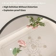 thumbnail image 4 of Taimei 24" Wall Mirror Bathroom Mirror Wall Mounted Round Mirror with Crystal Clear Reflection, Convenient Hanging Hooks, and Premium Copper-free Silver Construction, Anti-corrosion, Black, 4 of 11