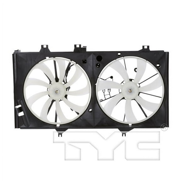 TYC 622760 Dual Radiator and Condenser Fan Assembly Fits select: 2012 ,2014 TOYOTA CAMRY SE/XLE