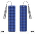 thumbnail image 2 of Kdxio Buffalo Plaid Blue Black Print Metal Tassel Bookmarks,Perfect Gift for Art Lovers and Bookworms Metal Bookmarks for Women, 2 of 8
