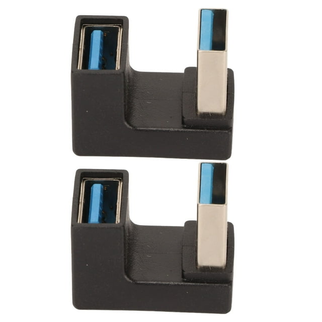 Adaptador de ángulo recto de EE. UU., 2 piezas USB 3.0 macho a Gbps Adaptador USB Adaptador USB Artesanía excepcional