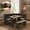 Blak, variant on Meeyar Breakfast Nook Corner Dining Table Set with Storage, Modern Reversible Indoor Kitchen Table with Bench Seats 3-4, White-Brown
