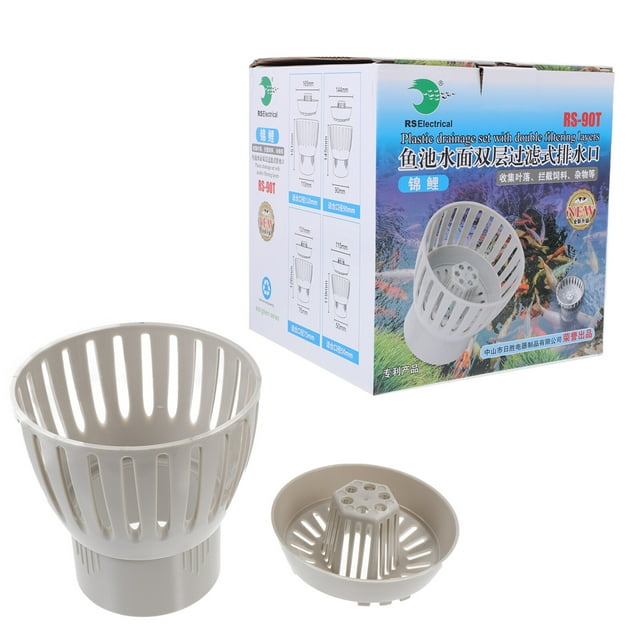 Miangastore Pond Skimmer Filter Accessory Fish Pond Filter White ABS 1Pcs