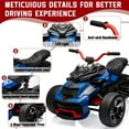 thumbnail image 3 of EastVita 12V 3 Wheeler Ride on ATV Electric Motorcycle, Battery Powered Electric Vehicle w/LED Lights, High & Low Speed, Horn, Music, USB, Treaded Tires, Ride on Car, 3 of 9