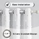 thumbnail image 3 of Cortinas opacas MYSKY HOME 100% blancas, 2 paneles, 270 x 275 cm, 3 of 9