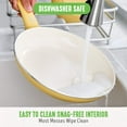 thumbnail image 5 of GreenLife 16 Piece Nonstick Cookware Set, Soft Grip Non-Toxic Ceramic, Dishwasher Safe, Yellow, 5 of 5