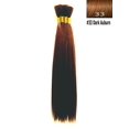 thumbnail image 2 of Yaki Bulk Braiding Hair, Human Hair Blend, Braids Hair Extensions for Twists, Hot Selling, Length 18", 2 packs Color #33, 2 of 6