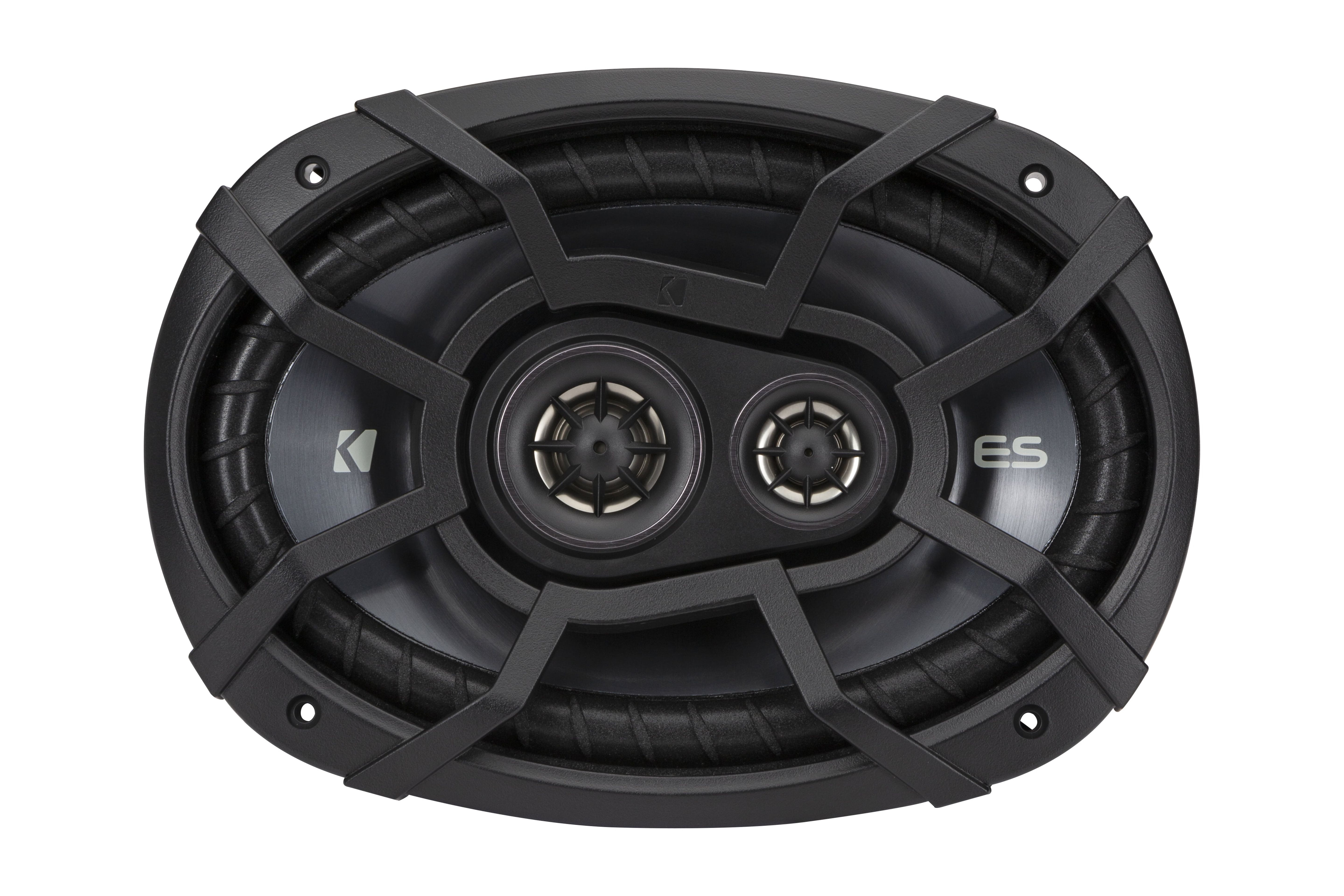 KICKER DS Series 6x9 3-Way Car Speakers (Pair) – Refurbished – 90W RMS, Full Range Audio