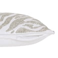 thumbnail image 3 of Ox Bay Caroline 20" x 20" Ivory/Silver Beaded Tiger Print Adult Decorative Throw Pillow, 3 of 8