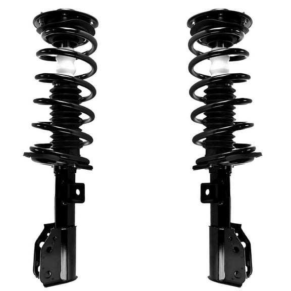 Detroit Axle - Front 2pc Struts for 2010-2017 Chevrolet Equinox, 2 Complete Struts with Coil Spring Assembly 2011 2012 2013 2014 2015 2016 Replacement