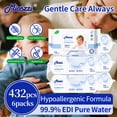 thumbnail image 3 of Mioszzi Ultra Soft Baby Wipes, Hypoallergenic, Flip-Top Closure, 6 Packs, 432 Total Count, 3 of 5