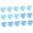 Blue, variant on 15Pcs Heart Shape Plastic Ice Cubes, Reusable Ice Cubes for Drinks, without Diluting BPA Free, Refreezable Ice Cubes for Drinks, Whiskey, Coffee, Non Melting Ice Cubes Not Dilute the Drink