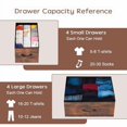 thumbnail image 4 of ACCVER Dresser for Bedroom 8 Storage Drawer, Fabric Closet Chests Organizer Tower with Wooden Top Metal Frame for Living Room Hallway Entryway, 4 of 6