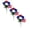 A 3PCS, variant on 1/3PCS Artificial Flowers, Patriotic Memorial Bouquet Flowers DIY Bouquet Red/White/Blue Floral for Home Garden Kitchen Decor Wedding Party Decoration