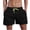 Black, variant on Swim Shorts Men 7 Fashion Tropical Print Quick Dry Vacation Beach Shorts with Pockets Anti-Chafe Summer Swimwear