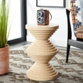 thumbnail image 2 of SAFAVIEH Glynn Modern Style Cream Round Accent End Table (11.8 in. W x 11.8 in. D x 18.5 in. H), 2 of 7