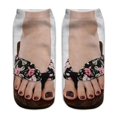 thumbnail image 1 of Calcetines impresos en 3D, chanclas, sandalias tridimensionales, calcetines impresos, chanclas, calcetines, uñas, 1 of 5