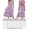 thumbnail image 2 of Vestido De Un Hombro Vestido casual de fiesta en la playa Vestido de cóctel elegante asimétrico Traje de verano para mujer Cgtredaw para Mujer Azul T S, 2 of 6