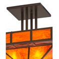 thumbnail image 2 of Meyda Tiffany 187316 Mission Prime 4 Light 34" Wide Semi-Flush Square Ceiling Fixture -, 2 of 7