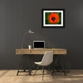 thumbnail image 3 of Plank, Savanah 32x25 Black Ornate Wood Framed with Double Matting Museum Art Print Titled - Orange Poppy, 3 of 4
