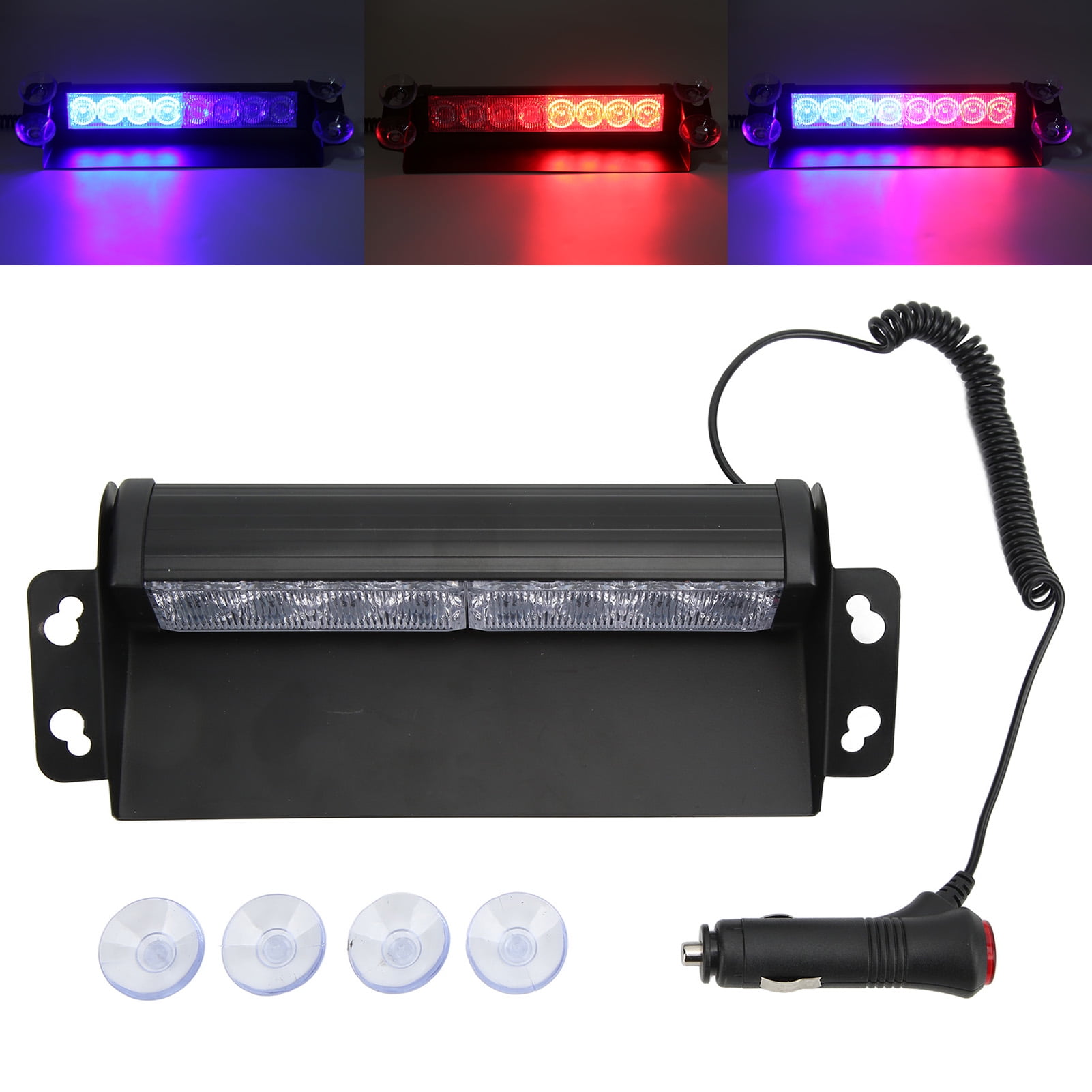 FAGINEY LED Flash Warning Light Windshield Interior Emergency Strobe