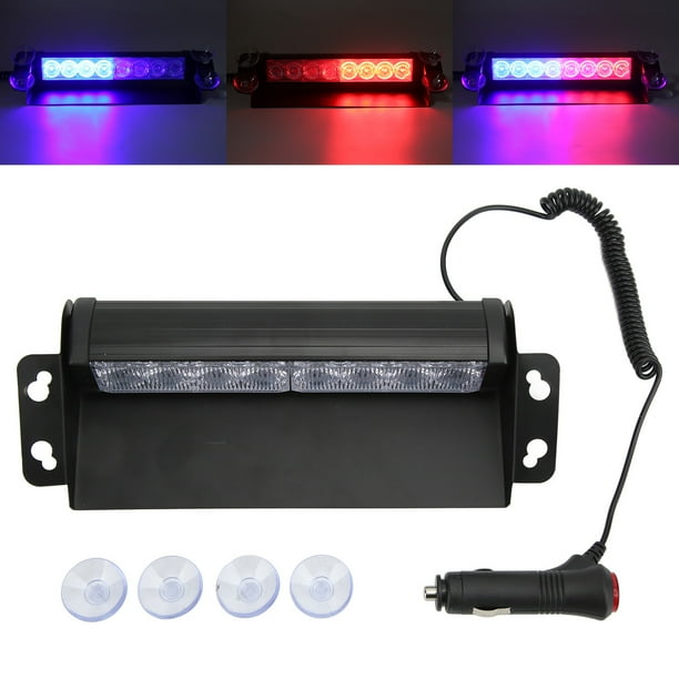 FAGINEY LED Flash Warning Light Windshield Interior Emergency Strobe