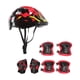 thumbnail image 1 of Casco de bicicleta para niños, casco de patineta para niños y niñas, a prueba de golpes, rodilleras, codos y muñecas. Rojo, 1 of 9