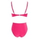 thumbnail image 5 of Traje de baño de bikini liso sin mangas para mujer, traje de baño push-up acolchado, conjuntos de blusa de traje de baño de poliéster para mujer, 5 of 6
