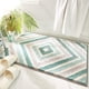 thumbnail image 1 of Alfombrilla de baño antideslizante CHAO súper absorbente suave lavable a máquina cian 50 x 80 cm, 1 of 4