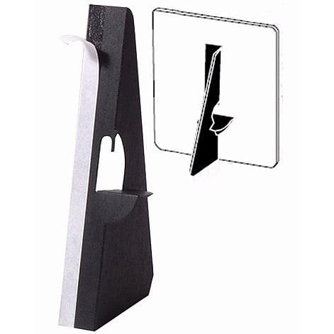 Lineco Self-Stick Easel Back, 3 inches, Black, Package of 5 (328-3303)